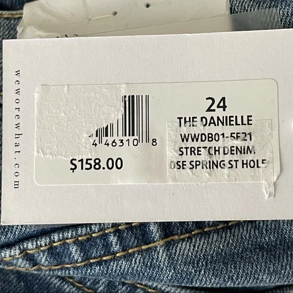 WE WORE WHAT NWT THE DANIELLE JEAN IN SPEING ST HOLE BLUE 24 - Picture 7 of 12